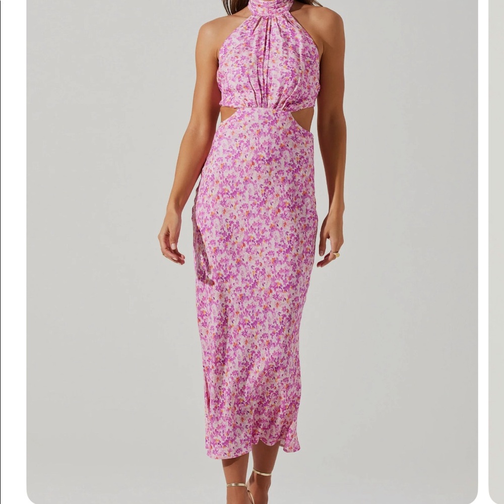 Pink floral astr the label dress